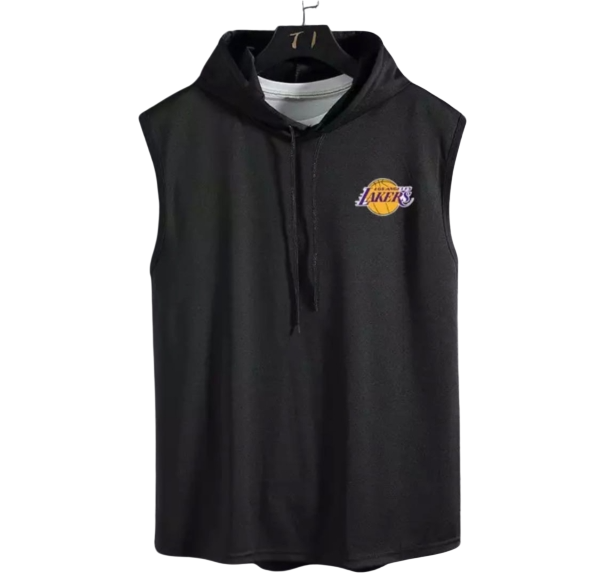 Безрукавка с капюшоном Lakers Black