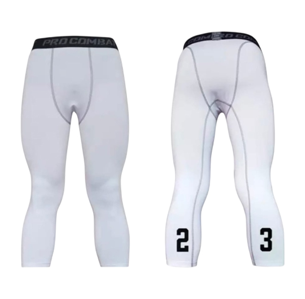 Компрессионные штаны 23 White 3 4