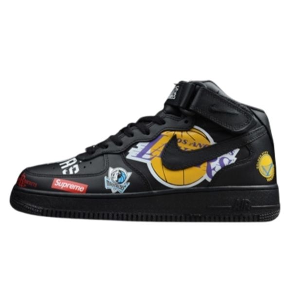 Nike Air Force 1 Mid x Supreme NBA Black