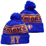 Шапка New Era New York Knicks Draft Knit Hat Blue Orange